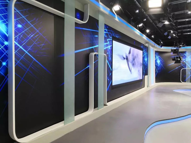 4K Ultra-High-Definition Convergence Media Broadcast Studio (342㎡) Tuuina atu e Fa'aoga i Xinjiang Television4