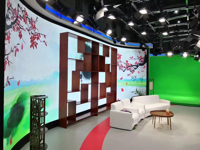 4K Ultra-High-Definition Convergence Media Broadcast Studio (342㎡) geleverd voor gebruik aan Xinjiang Television3